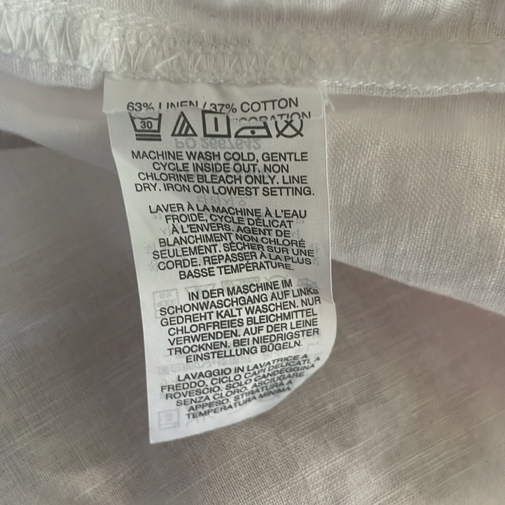 EUC JCrew Linen Top. SZ 4 - Picture 6 of 6